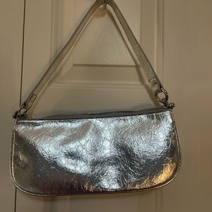 Urban Outfitters silver metallic shoulder bag